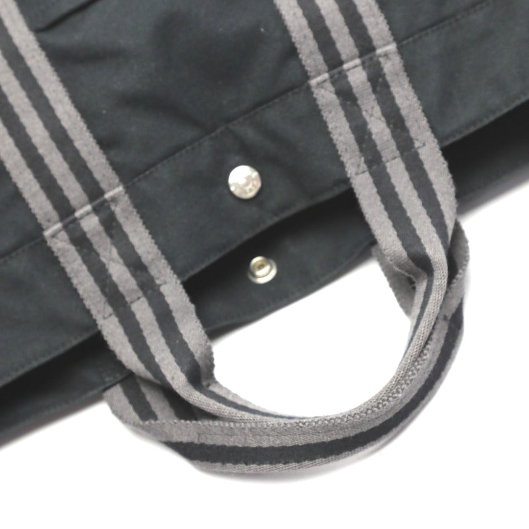 HERMES Tote Bag cotton black Tote Bag Fool ToeMM Her Line Women(Unisex) Used Authentic