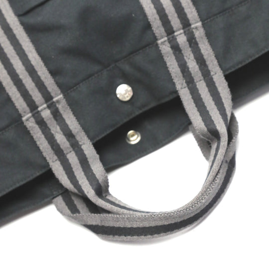 HERMES Tote Bag cotton black Tote Bag Fool ToeMM Her Line Women(Unisex) Used Authentic