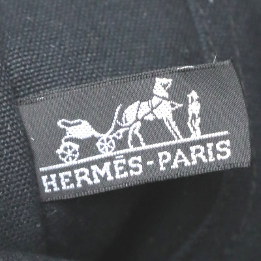 HERMES Tote Bag cotton black Tote Bag Fool ToeMM Her Line Women(Unisex) Used Authentic