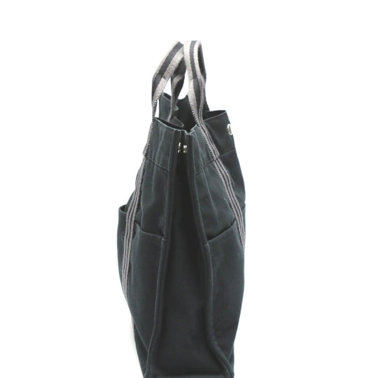 HERMES Tote Bag cotton black Tote Bag Fool ToeMM Her Line Women(Unisex) Used Authentic