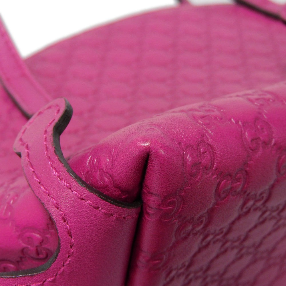GUCCI Handbag 340620 Gucci Shima Leather (GG stamped) purple Micro GG Shima Gucci Shima Children Frog