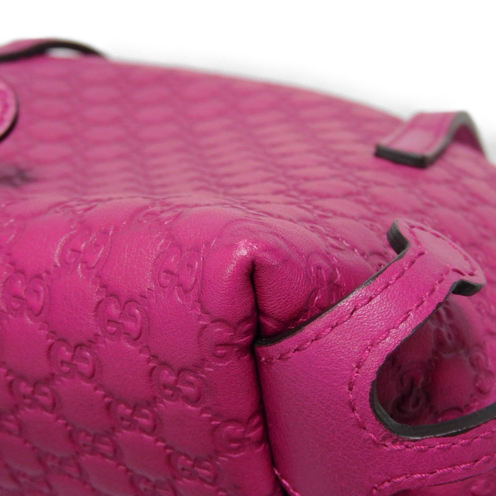 GUCCI Handbag 340620 Gucci Shima Leather (GG stamped) purple Micro GG Shima Gucci Shima Children Frog