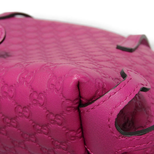 GUCCI Handbag 340620 Gucci Shima Leather (GG stamped) purple Micro GG Shima Gucci Shima Children Frog