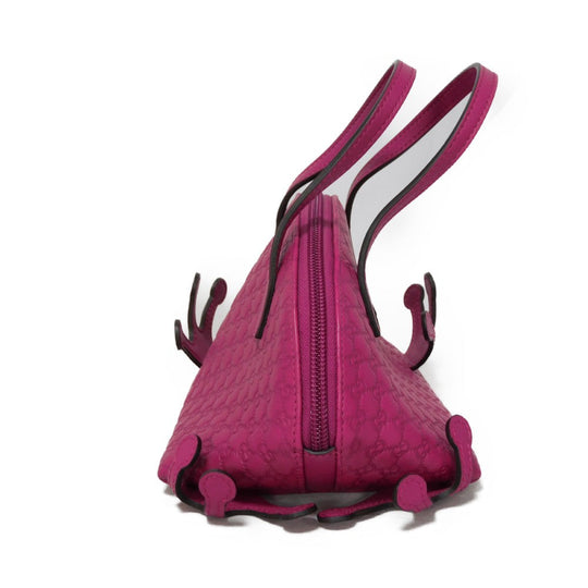 GUCCI Handbag 340620 Gucci Shima Leather (GG stamped) purple Micro GG Shima Gucci Shima Children Frog