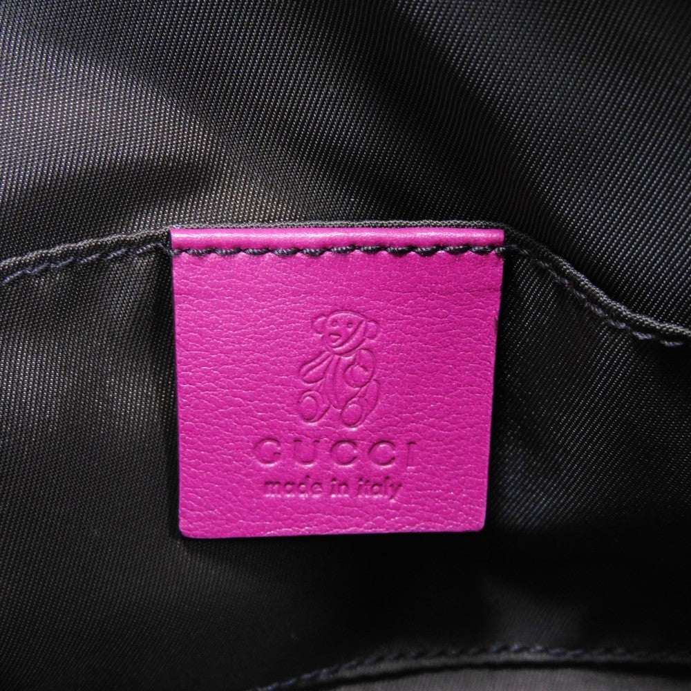 GUCCI Handbag 340620 Gucci Shima Leather (GG stamped) purple Micro GG Shima Gucci Shima Children Frog