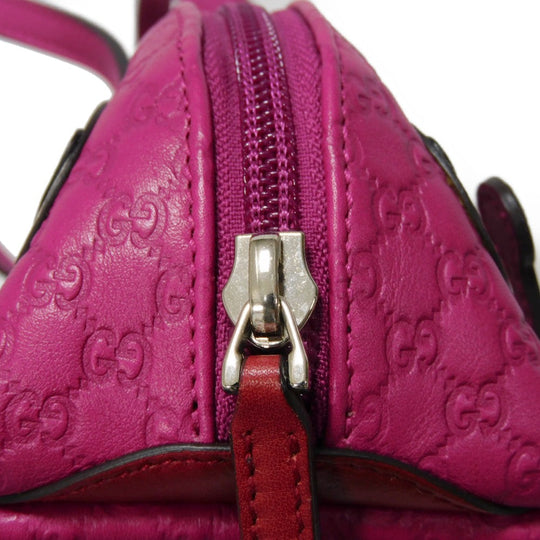 GUCCI Handbag 340620 Gucci Shima Leather (GG stamped) purple Micro GG Shima Gucci Shima Children Frog