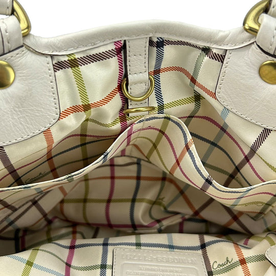 COACH Tote Bag F11791 Canvas, Leather beige Women Used Authentic