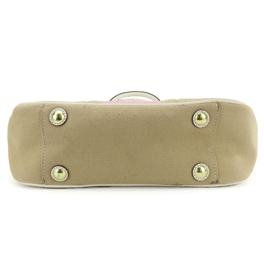 COACH Tote Bag F11791 Canvas, Leather beige Women Used Authentic