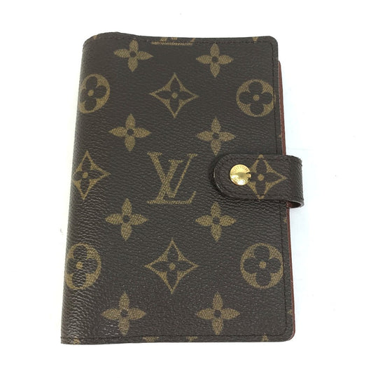 LOUIS VUITTON Notebook cover R20005 Monogram canvas Brown Monogram Agenda PM Women Used Authentic