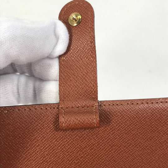 LOUIS VUITTON Notebook cover R20005 Monogram canvas Brown Monogram Agenda PM Women Used Authentic