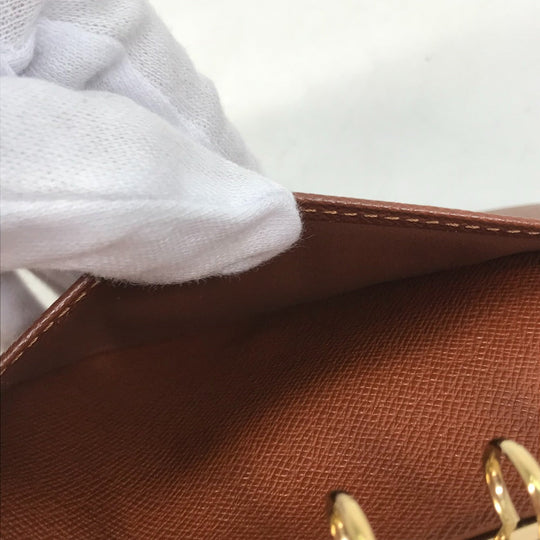 LOUIS VUITTON Notebook cover R20005 Monogram canvas Brown Monogram Agenda PM Women Used Authentic