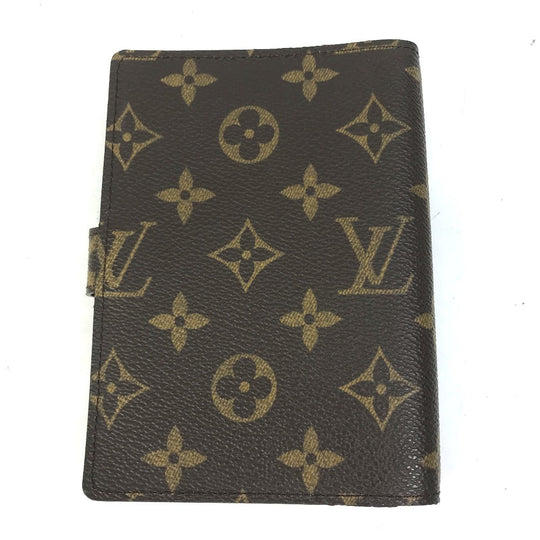 LOUIS VUITTON Notebook cover R20005 Monogram canvas Brown Monogram Agenda PM Women Used Authentic