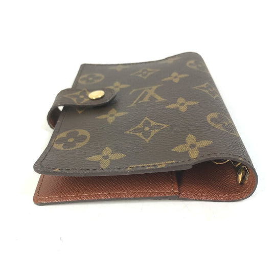 LOUIS VUITTON Notebook cover R20005 Monogram canvas Brown Monogram Agenda PM Women Used Authentic