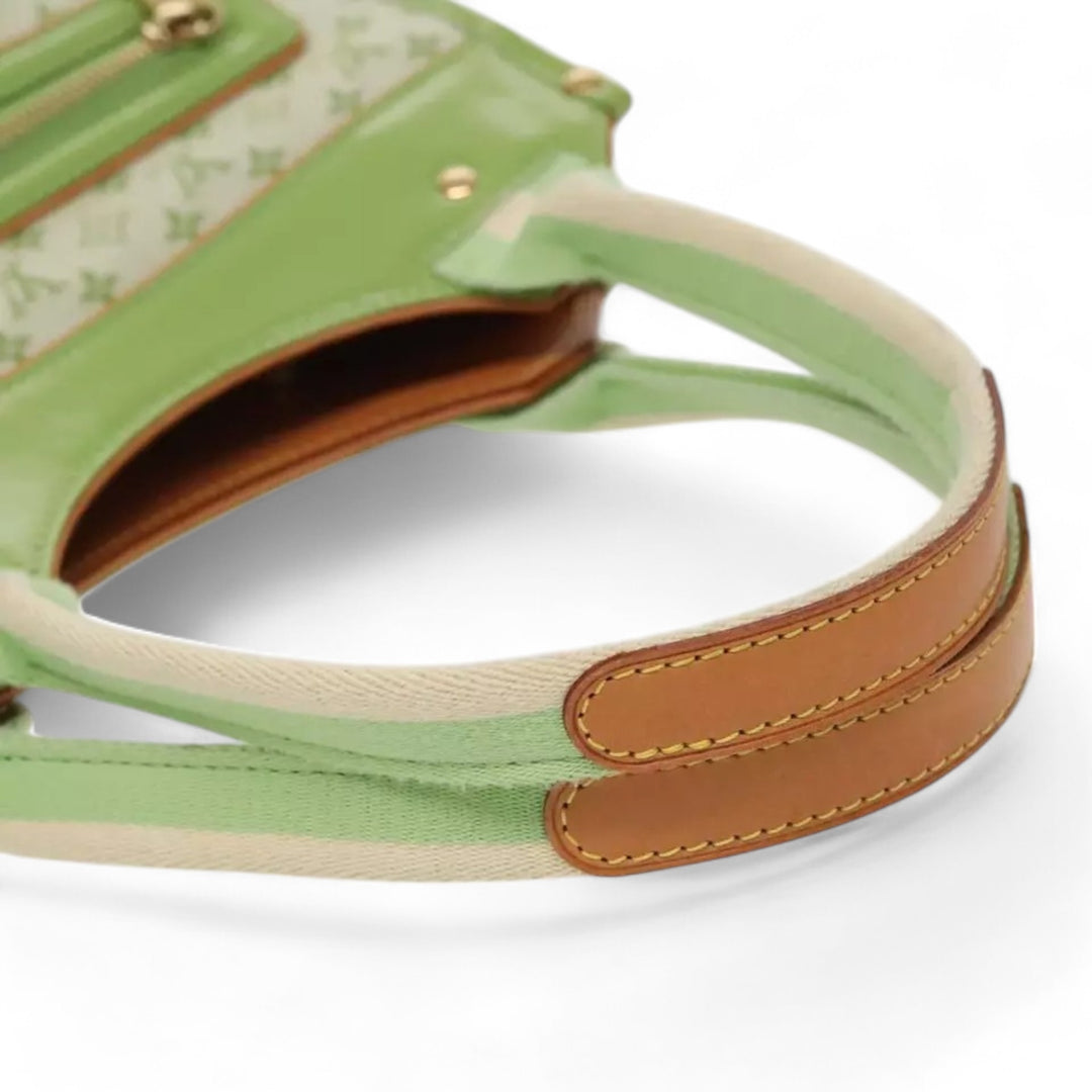Louis Vuitton Monogram Mini Sac Catline Women's Tote Bag Almond Green