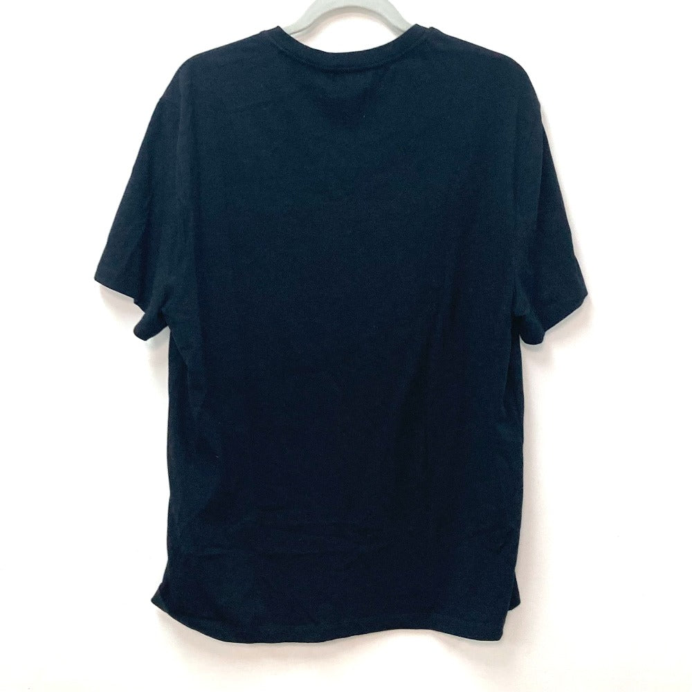 VERSACE Short sleeve T-shirt cotton black DREAM logo mens ‚k Used Authentic