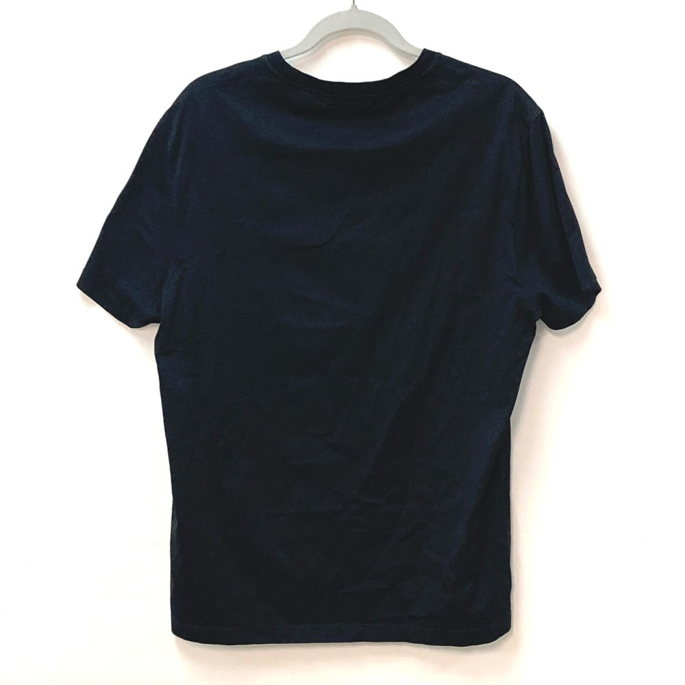 VERSACE Short sleeve T-shirt cotton black logo mens S Used Authentic