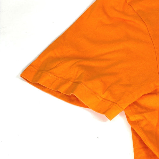 VERSACE Short sleeve T-shirt cotton Orange Medusa mens 2XL Used Authentic