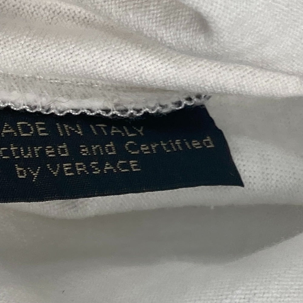 VERSACE Short sleeve T-shirt cotton white logo M