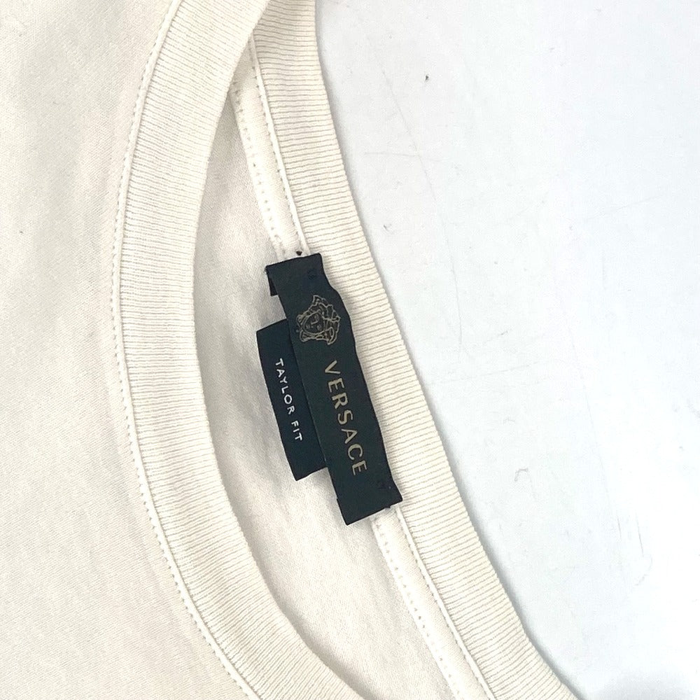 VERSACE Short sleeve T-shirt cotton white logo M