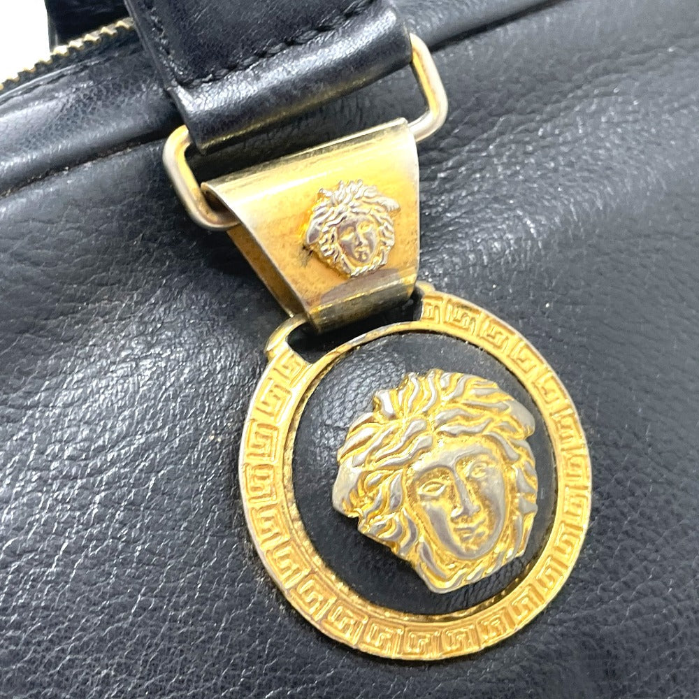 Gianni Versace Handbag leather black Shoulder Medusa Women(Unisex) Used Authentic