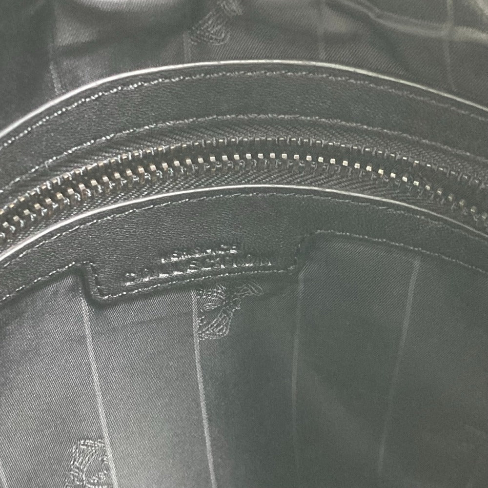 VERSACE Shoulder Bag leather black Crossbody Medusa mens Used Authentic