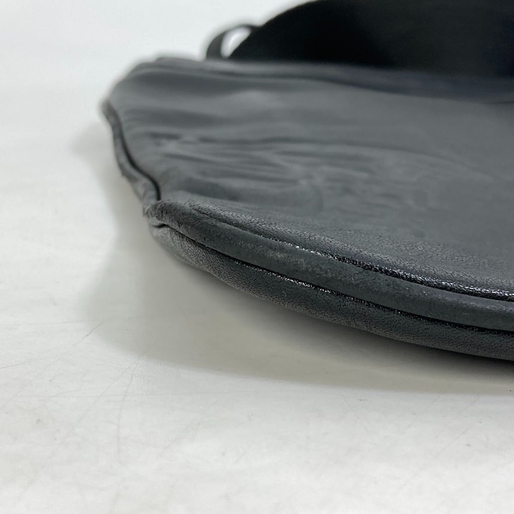 VERSACE Shoulder Bag leather black Crossbody Medusa mens Used Authentic