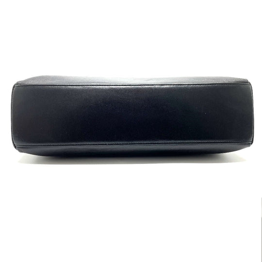 Gianni Versace Shoulder Bag leather black Sunburst Shoulder
