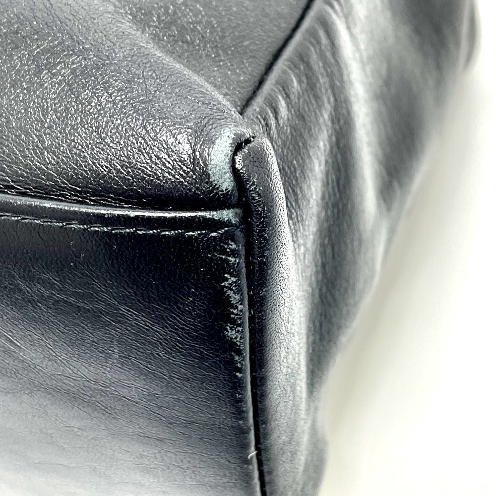 Gianni Versace Shoulder Bag leather black Sunburst Shoulder