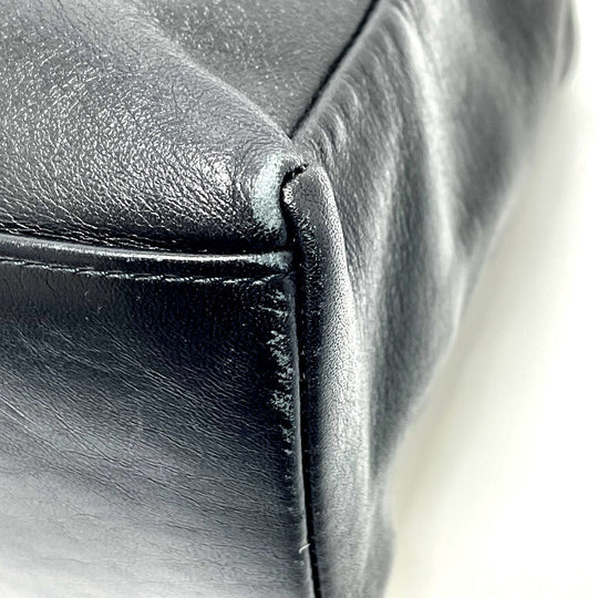 Gianni Versace Shoulder Bag leather black Sunburst Shoulder