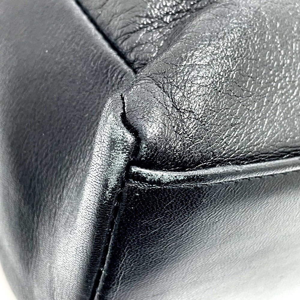 Gianni Versace Shoulder Bag leather black Sunburst Shoulder