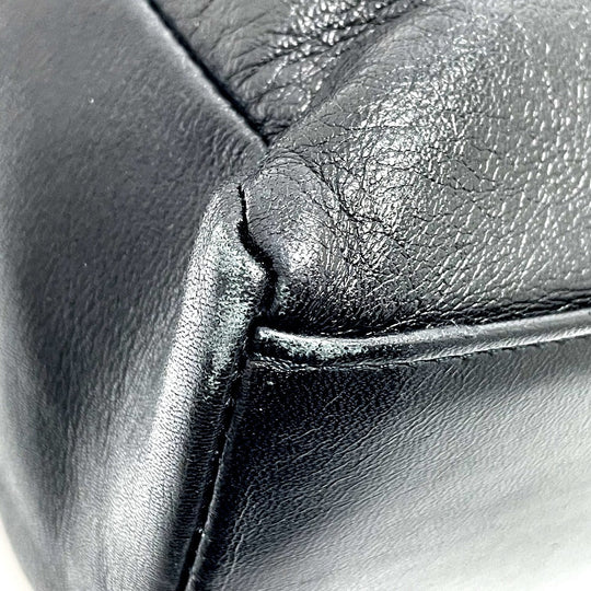 Gianni Versace Shoulder Bag leather black Sunburst Shoulder