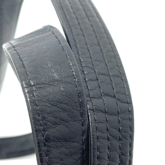 Gianni Versace Shoulder Bag leather black Sunburst Shoulder