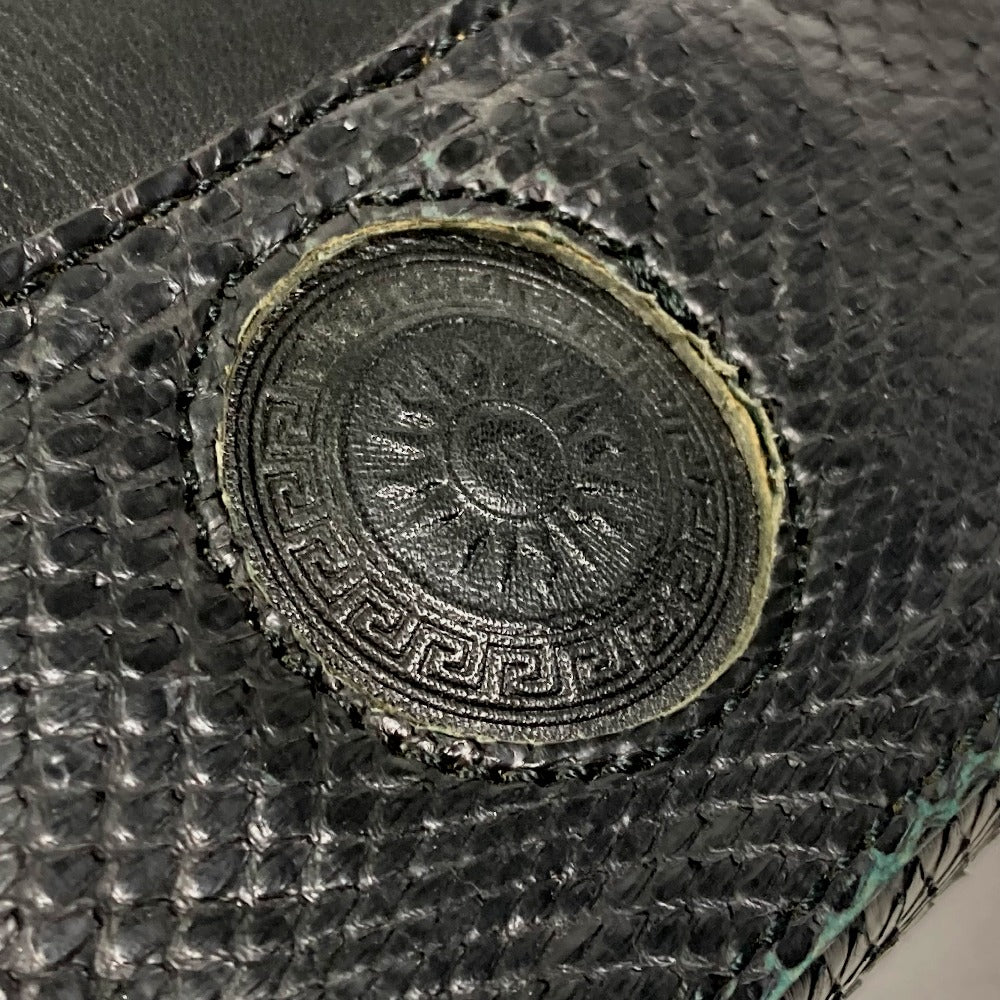 VERSACE Handbag leather black Mini bag Mini bag Women Used Authentic