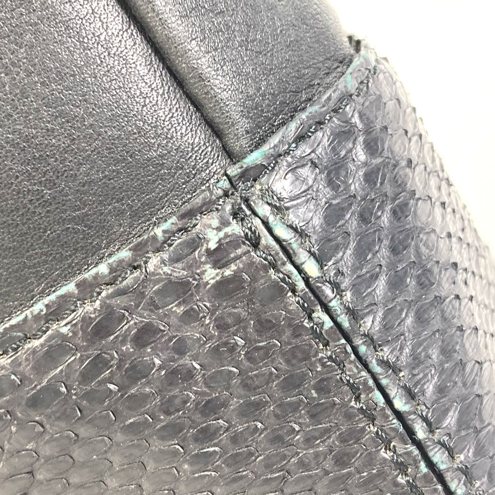VERSACE Handbag leather black Mini bag Mini bag Women Used Authentic
