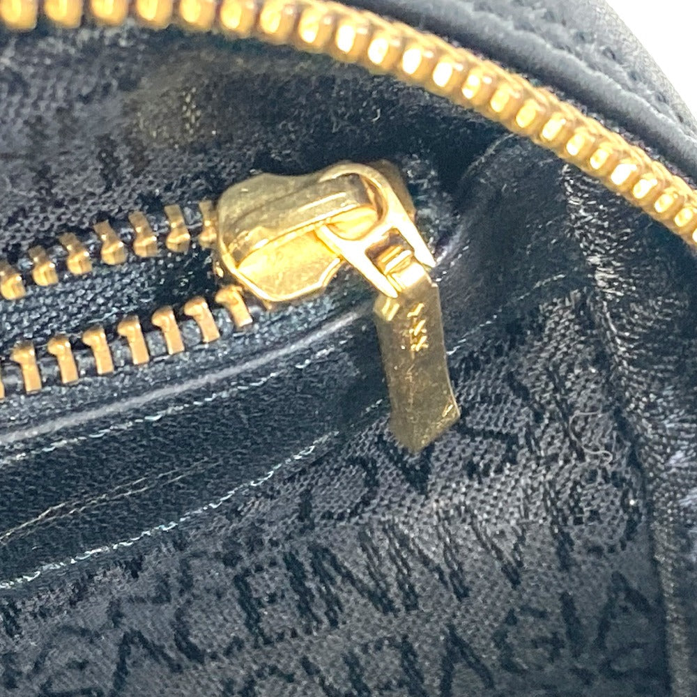 VERSACE Handbag leather black Mini bag Mini bag Women Used Authentic