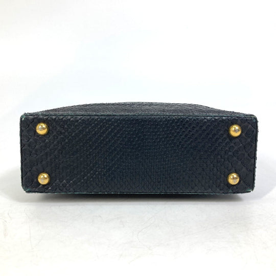 VERSACE Handbag leather black Mini bag Mini bag Women Used Authentic