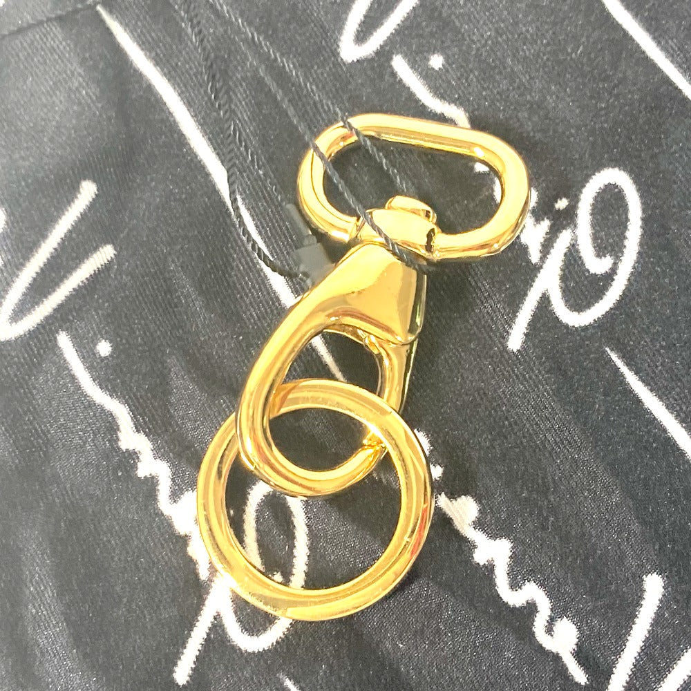 VERSACE key ring silk black Logo scarf included Women Used Authentic