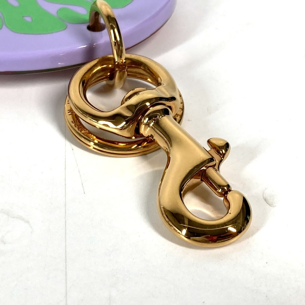 VERSACE key ring plastic purple Medusa logo unisex(Unisex) Used Authentic