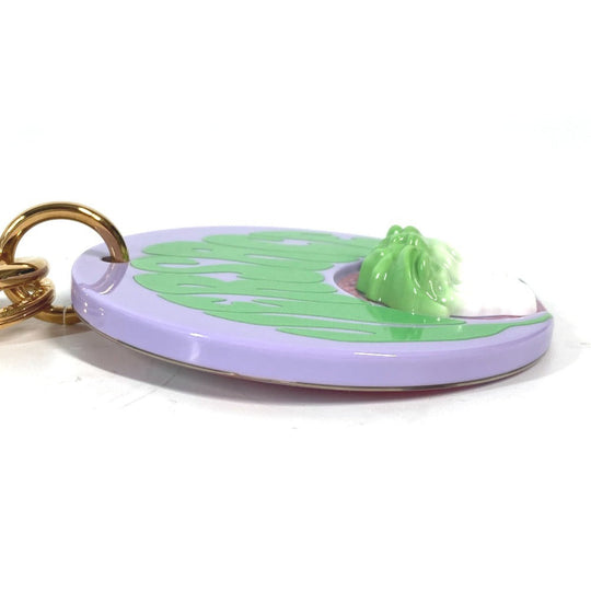 VERSACE key ring plastic purple Medusa logo unisex(Unisex) Used Authentic