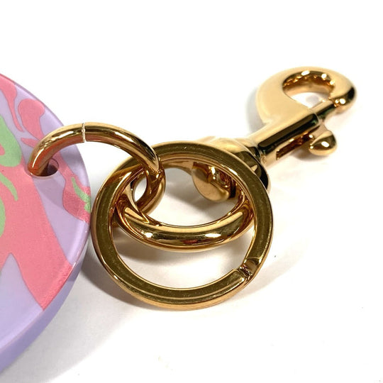 VERSACE key ring plastic purple Medusa logo unisex(Unisex) Used Authentic