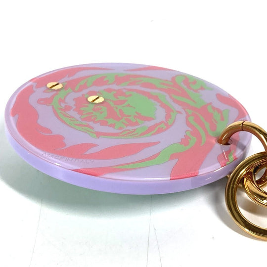 VERSACE key ring plastic purple Medusa logo unisex(Unisex) Used Authentic