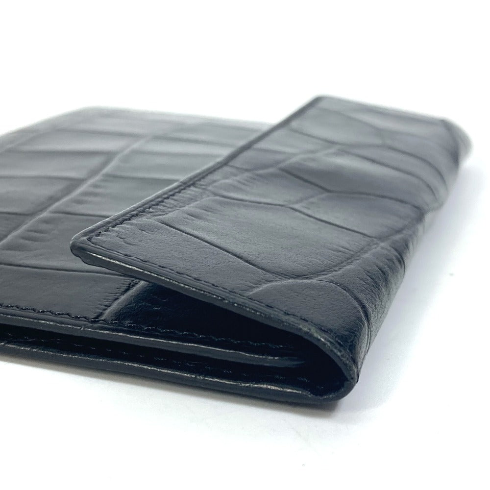 VERSACE Clutch bag leather black Pouch Medusa mens Used Authentic