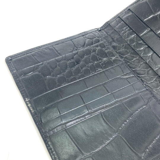 VERSACE Clutch bag leather black Pouch Medusa mens Used Authentic