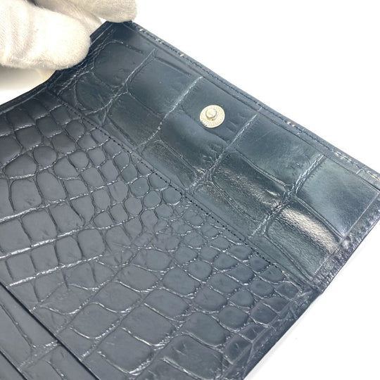 VERSACE Clutch bag leather black Pouch Medusa mens Used Authentic