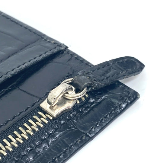 VERSACE Clutch bag leather black Pouch Medusa mens Used Authentic