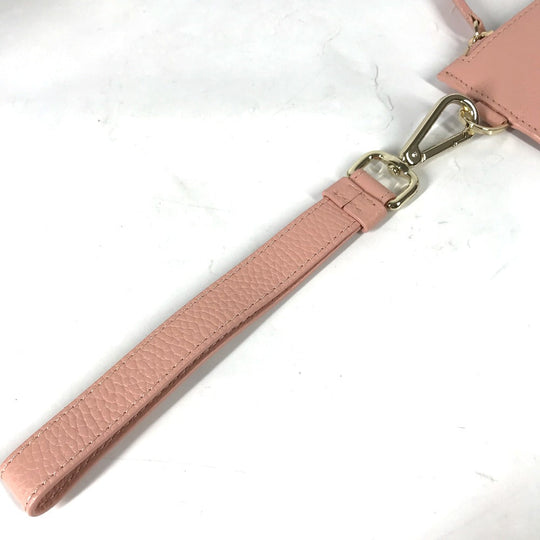 VERSACE Clutch bag leather pink bag pouch Medusa Women Used Authentic