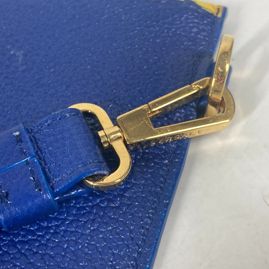 VERSACE Clutch bag leather blue Medusa unisex(Unisex) Used Authentic