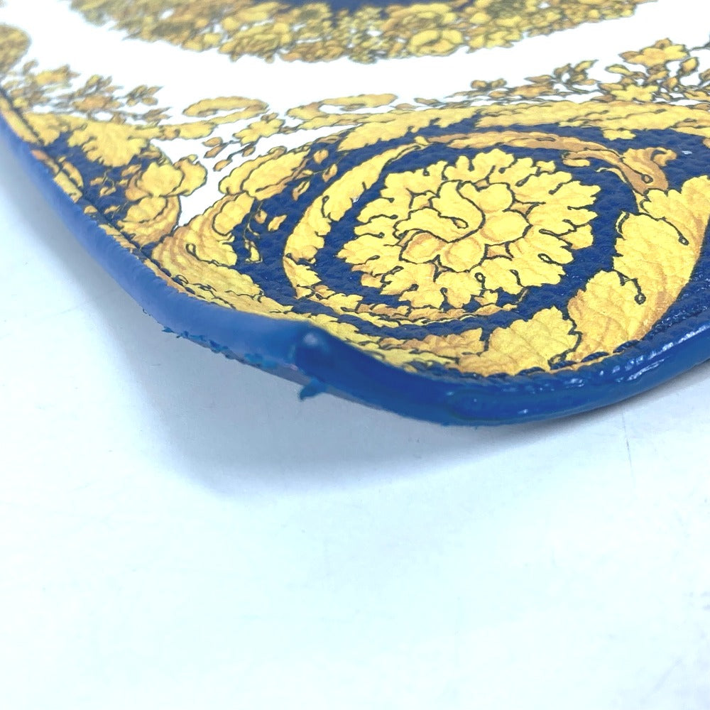 VERSACE Clutch bag leather blue Medusa unisex(Unisex) Used Authentic