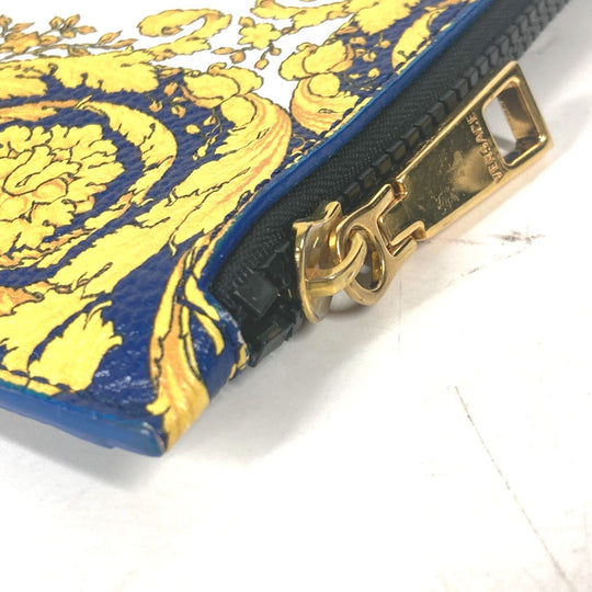 VERSACE Clutch bag leather blue Medusa unisex(Unisex) Used Authentic