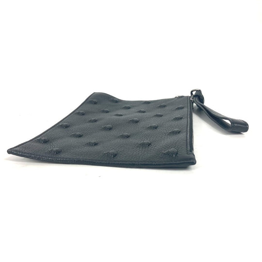 VERSACE Clutch bag leather black Medusa unisex(Unisex) Used Authentic